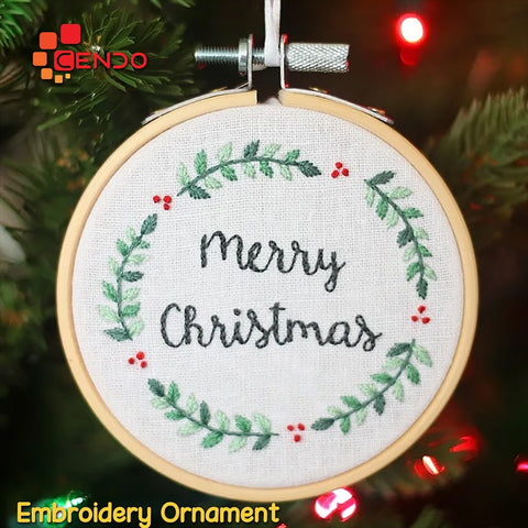 Embroidery Ornament - Beech Frame