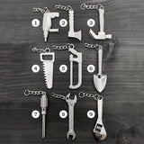 Metal Tool Keychain